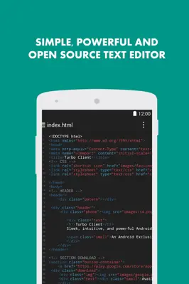 Turbo Editor android App screenshot 11